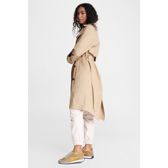Rag & Bone Classic Cotton Trench Coat Khaki Size M - Picture 14 of 14